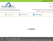 Tablet Screenshot of electronicsecurityconcepts.com